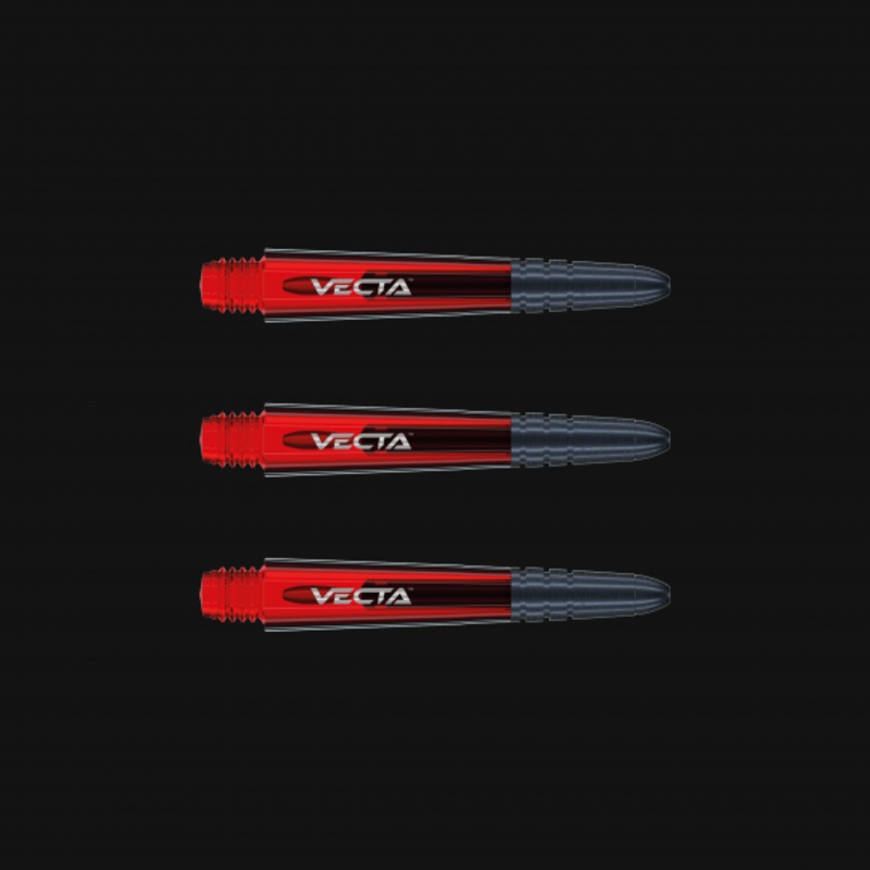 Winmau Vecta Short Red Polycarbonate Short (34mm in length excluding thread) Red
