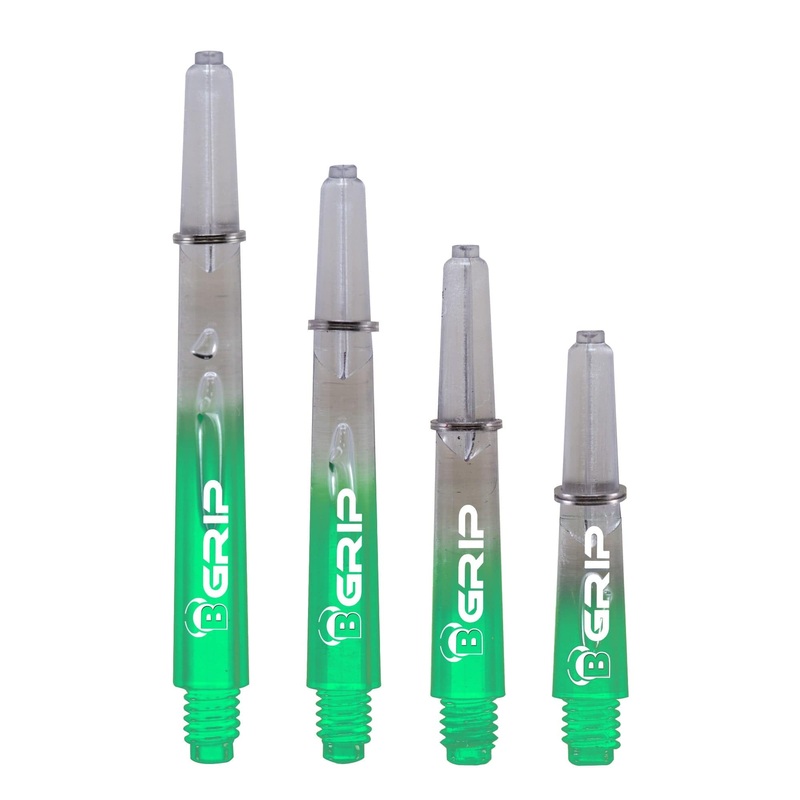 *BULL’S B-Grip TT Shaft – Polycarbonate – Clear & Green Medium