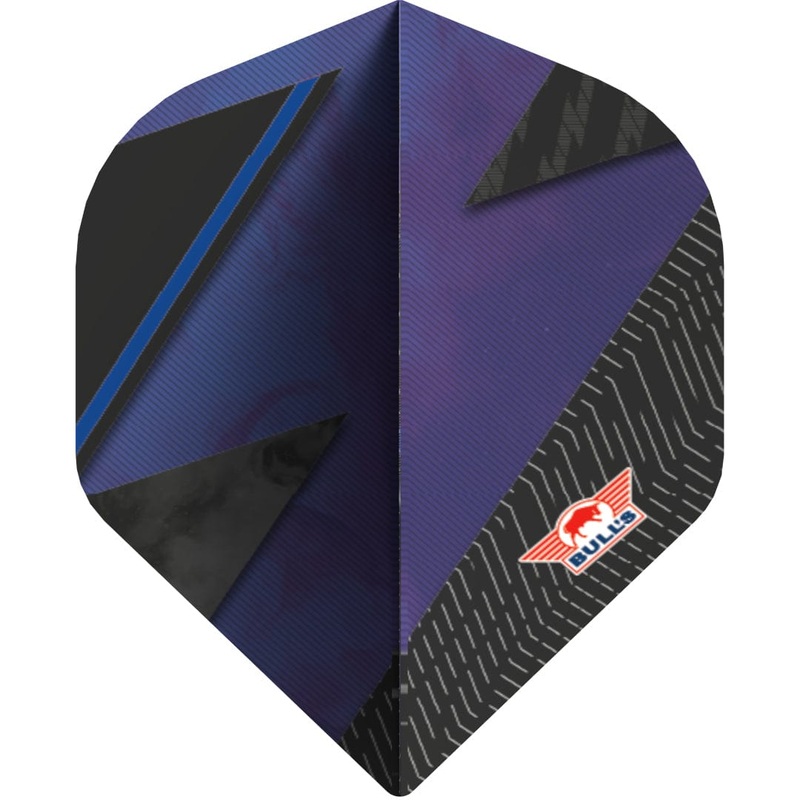 Bulls Series 100 Dart Flights – 100 Micron – Standard No2 – Lightning Blue