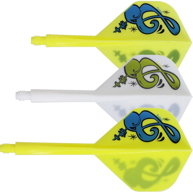 *Condor AXE Dart Flights – Standard – Musical Note – Mix Short