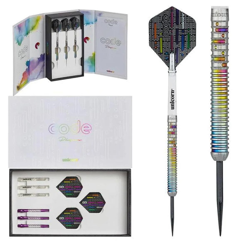 Gary Anderson Code 90% Tungsten Steel Tip Darts by Unicorn 21 Gram