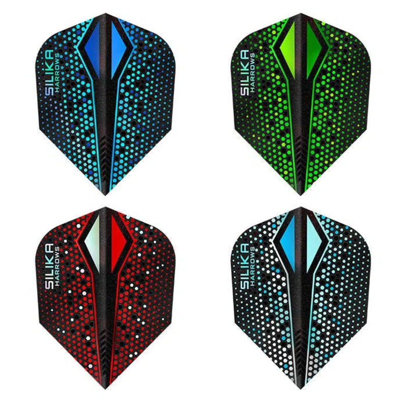 Harrows Silika Colourshift X Tough Crystalline Coating Standard Flights Blue