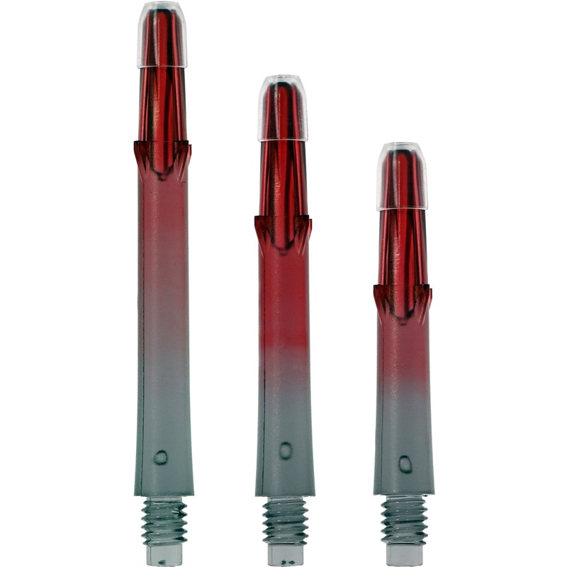 *L-Style – L-Shafts Gradient – N9 – Locked Straight – Black & Red L Style 190 33mm Short