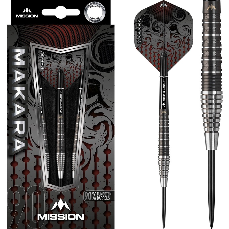 Mission Makara Darts – Steel Tip – M2 – Graphite PVD Black 21g
