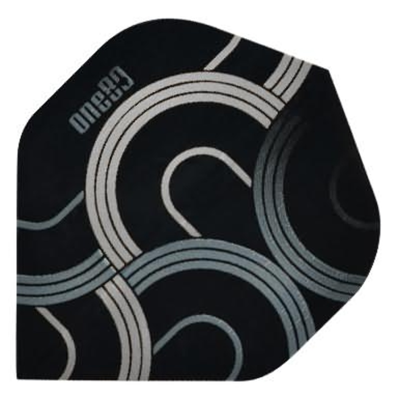 One80 Circult Black/Black Dart Flights Standard 100 Micron Poly