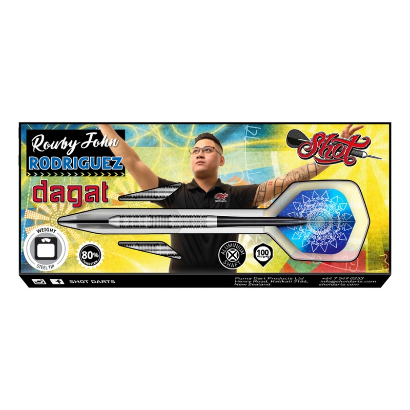 Shot Rowby John Rodriguez Dagat Steel Tip Darts 21 grams