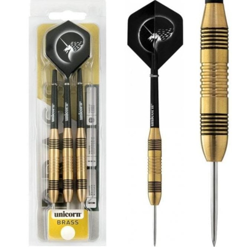 Unicorn Core Brass Darts – Steel Tip – Centre Grip 21g