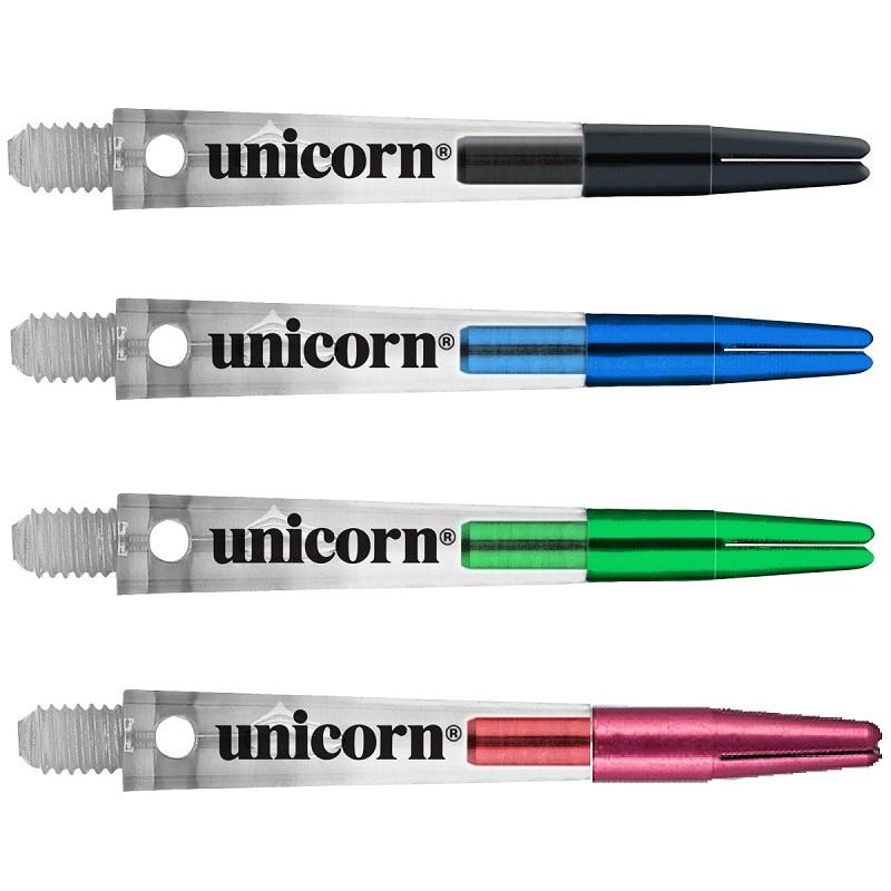 Unicorn Gripper Zero Degree Dart Stems Nylon with Anodised Aluminium Top Blue Medium