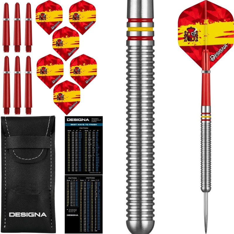 Designa – Patriot-X Darts – Spain – Steel Tip – 90% Tungsten – 22g 24g 22 grams