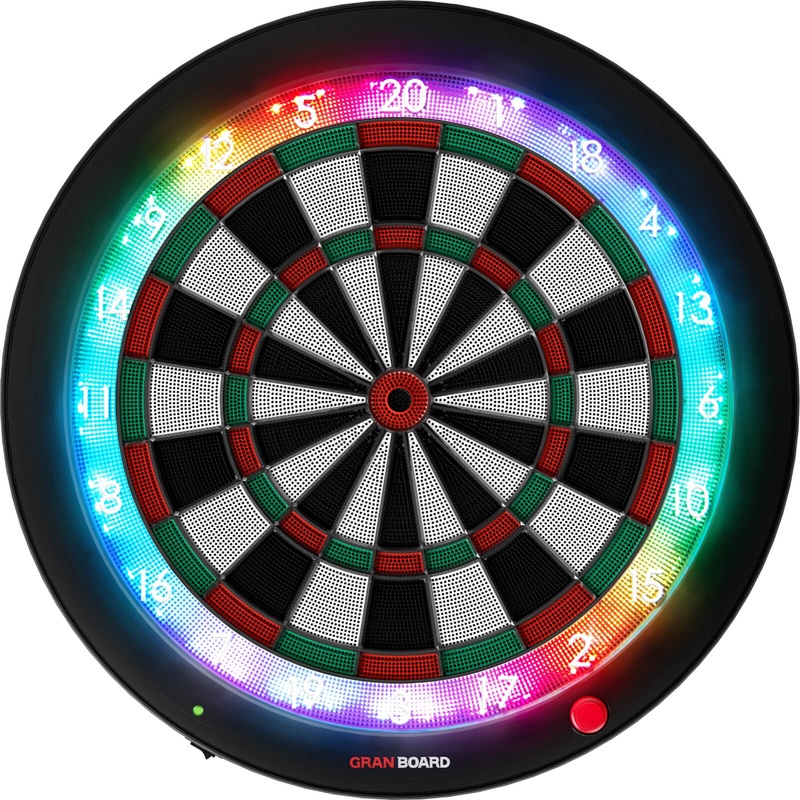 Gran Darts – GranBoard 3s – Bluetooth Electronic LED Soft Tip Dartboard – Green