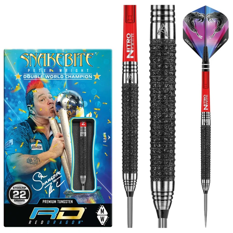 Peter Wright Melbourne Masters 90% Tungsten Steel Tip Darts by Red Dragon 22 Gram