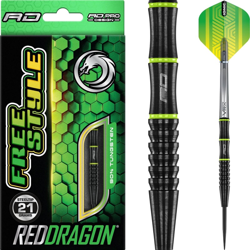 Red Dragon – Freestyle Darts – Steel Tip – 90% Tungsten – 21g 23g 21 grams