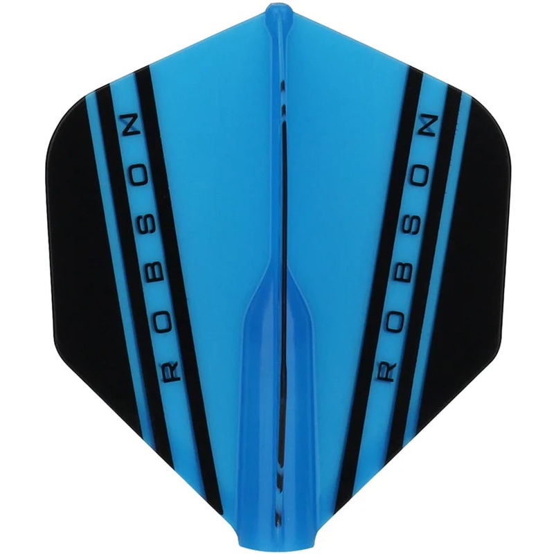 Robson Plus V Dart Flights – Standard Blue Standard 350 Micron Blue