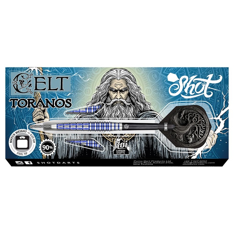 Shot Celt Toranos Steel Tip Darts 23 grams