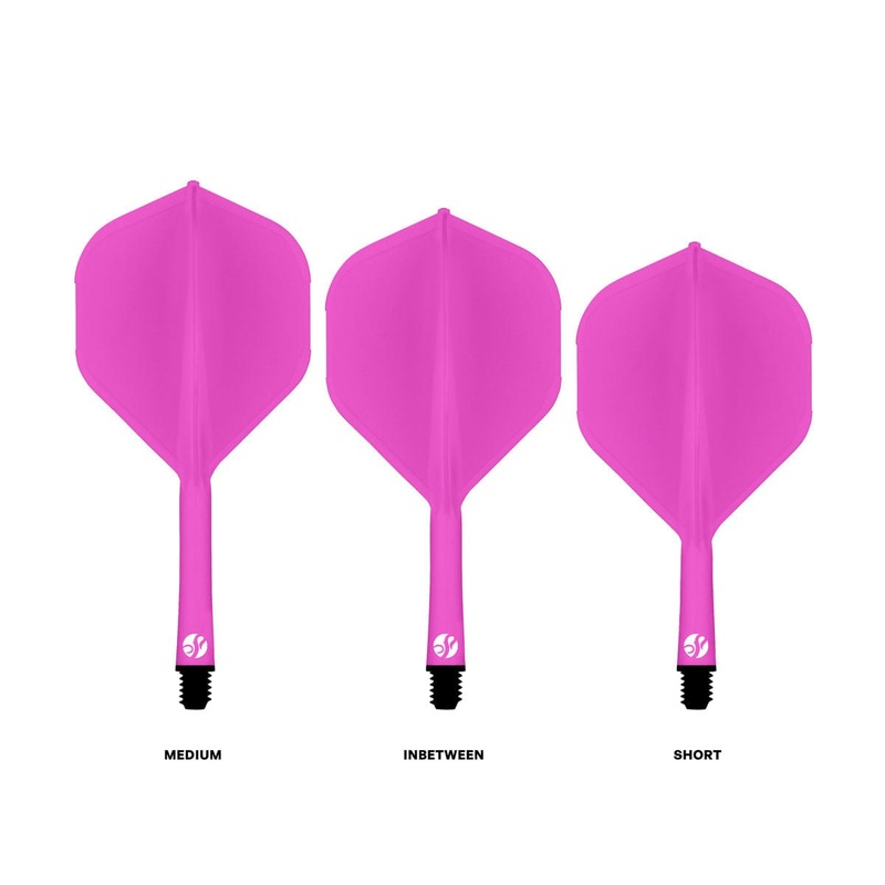 Shot Flight Deck – One Piece Dart Flight and Shaft System – Pink Short
