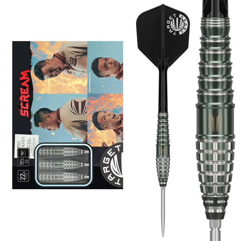 Target Japan Akito Yamagata Scream G1 90% Tungsten Steel Tip Darts 22 GRAM
