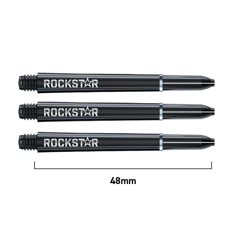 Winmau Joe Cullen Rockstar Nylon Ring Grip Shafts Short Black