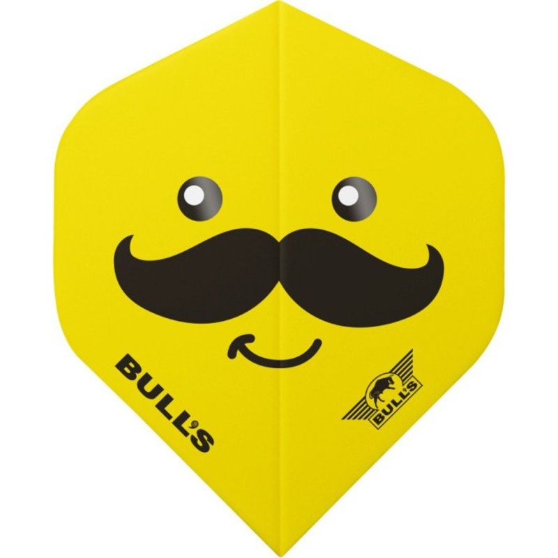 Bull’s NL Smiley 100 Mustache No.2 Flights Standard 100 Micron Nylon