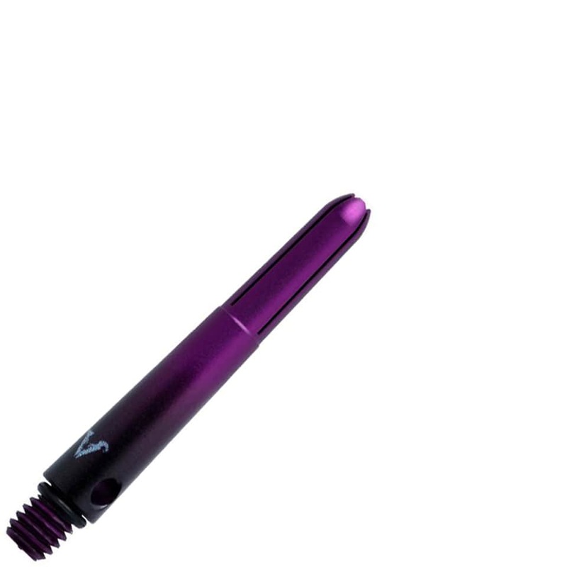 GLD Viperlock Aluminum Shade Dart Shafts – Short Purple & Black