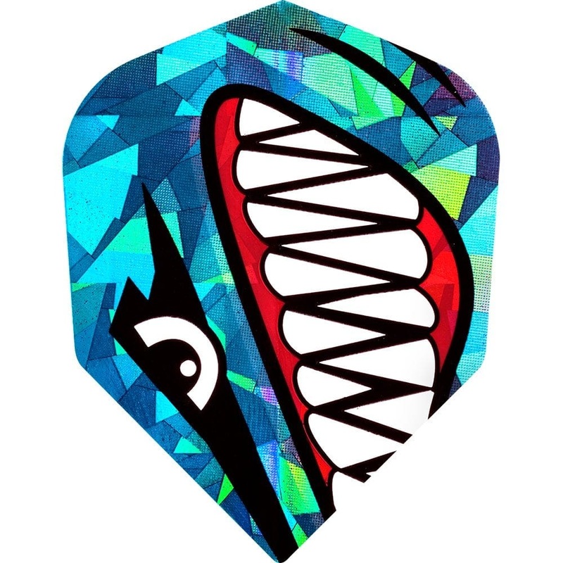 Harrows Dart Flights – Hologram Strong – Holographic – Std – Shark