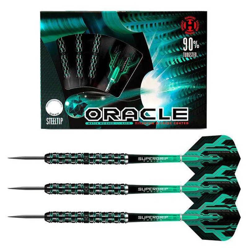 Harrows Oracle 90% Tungsten Steel Tip Darts 22 GRAM