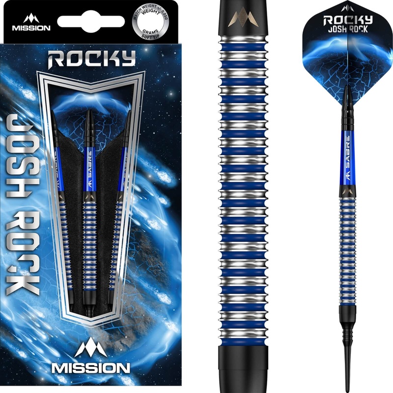 Mission – Josh Rock Darts – Soft Tip – 90% Tungsten – 18g