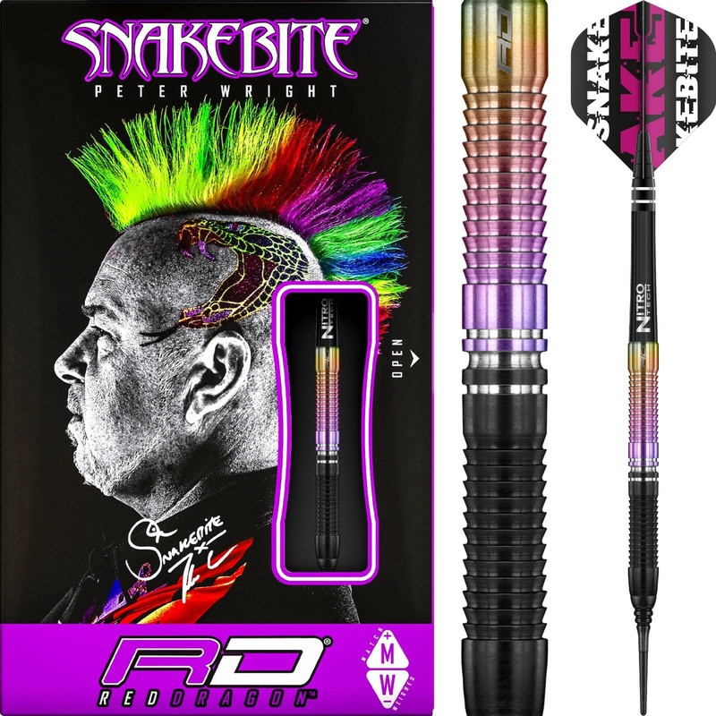 Red Dragon – Peter Wright World Champion Darts – Soft Tip – 90% Tungsten – 20g 22g 20 grams