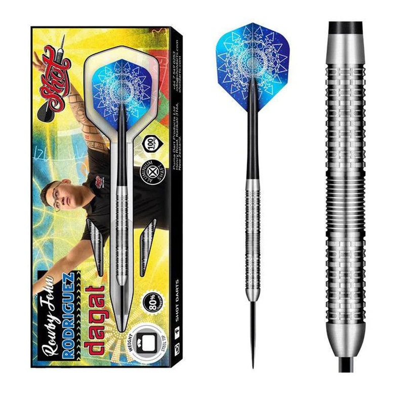 Shot Rowby-John Rodriguez Dagat 80% Tungsten Steel Tip Darts 21 GRAM