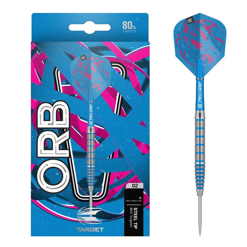 Target Darts ORB 02 80% Tungsten Steel Tip Darts 22 GRAM