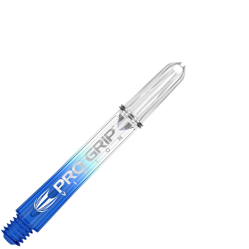 Target Pro Grip Vision Dart Shafts – Short Clear Blue (3 Sets)