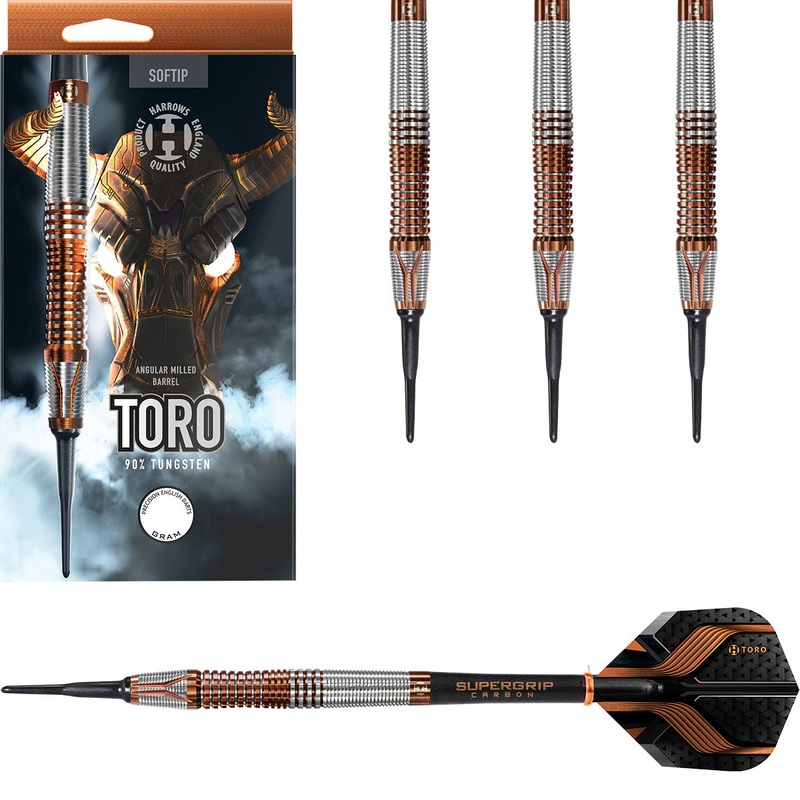 Toro 90% Tungsten Soft Tip Darts by Harrows 18 Gram