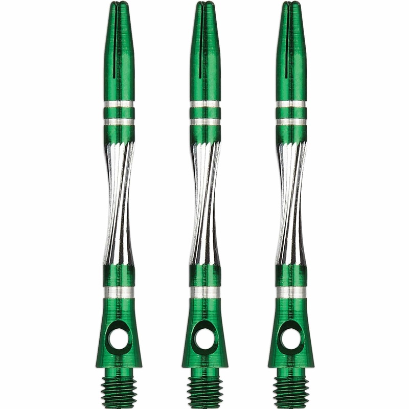 *Unicorn Twist Dart Shafts – Aluminium Stems – Green Medium