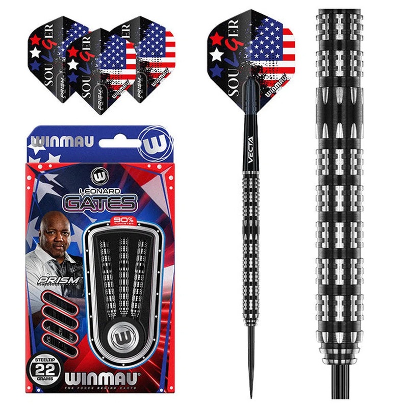 Winmau Leonard Gates 90% Tungsten Steel Tip Darts 22 GRAM