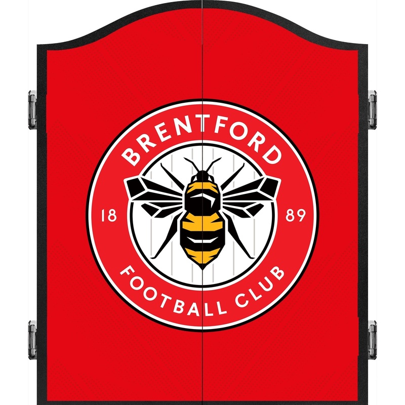 Brentford FC – Official Licensed – The Bees – Dartboard Cabinet – C3 – Red – Crest