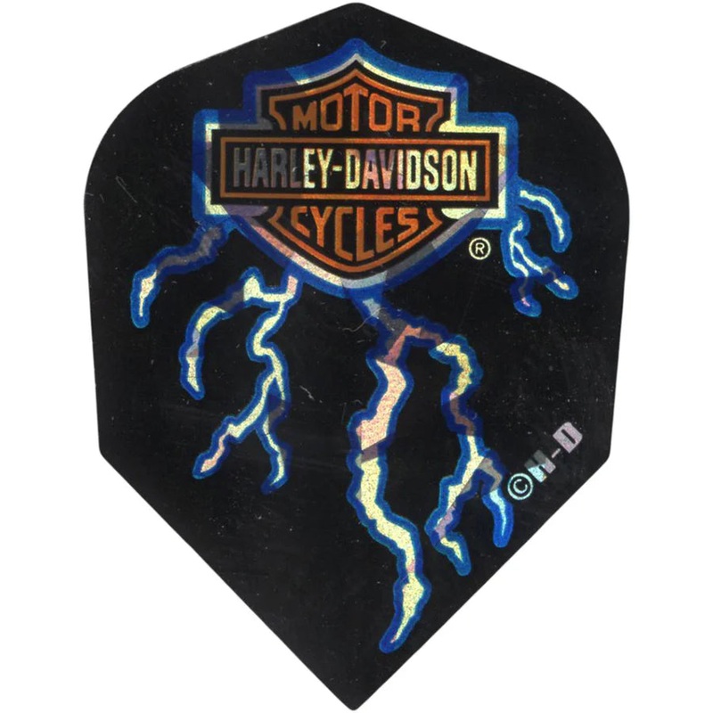 Harley-Davidson Dart Flights – Shape Lightning Shape 100 Micron Polymer