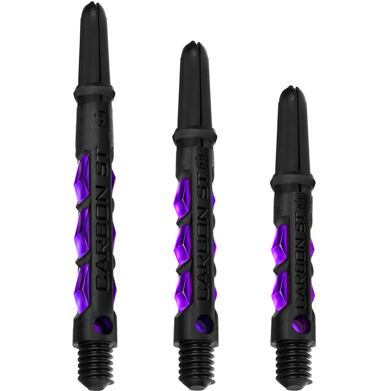 Harrows Carbon ST Shafts – Dart Stems – Black & Purple Medium