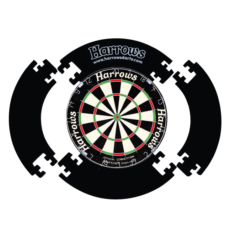 Harrows Jigsaw 4 Piece Dartboard Surround Black