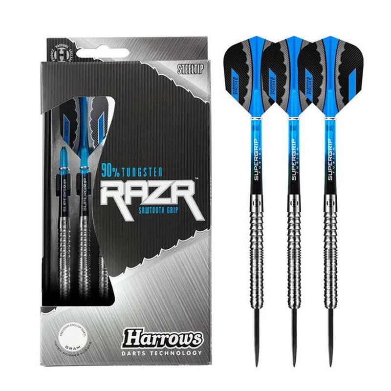 Harrows RAZR Parallel 90% Tungsten Steel Tip Darts 21 GRAM