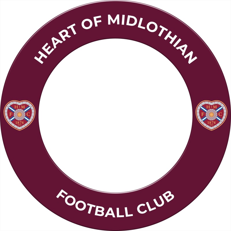 Heart of Midlothian FC – Official Licensed – Hearts – Dartboard Surround – S1 – Crest