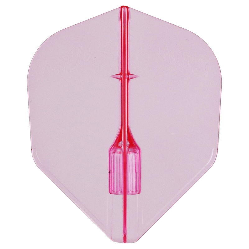 L-Style EZ Fantom Dart Flights – L3 / Shape Clear Pink
