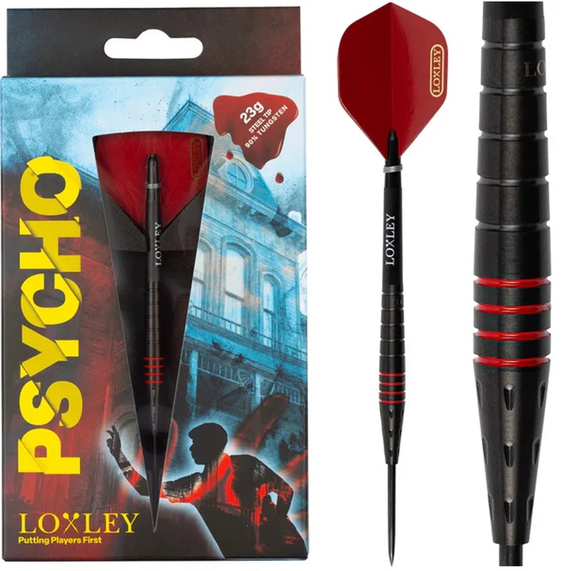 Loxley Psycho Bates 90% Tungsten Steel Tip Darts 23 GRAM
