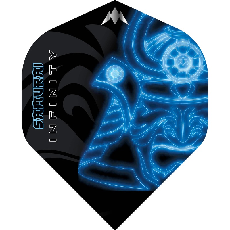 Mission Solo Dart Flights – Std – No2 – Samurai Infinity – Blue