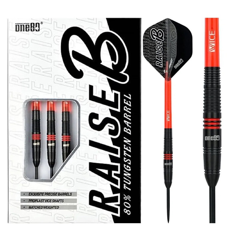 One80 Raise B-RD 80% Tungsten Steel Tip Darts 21 GRAM