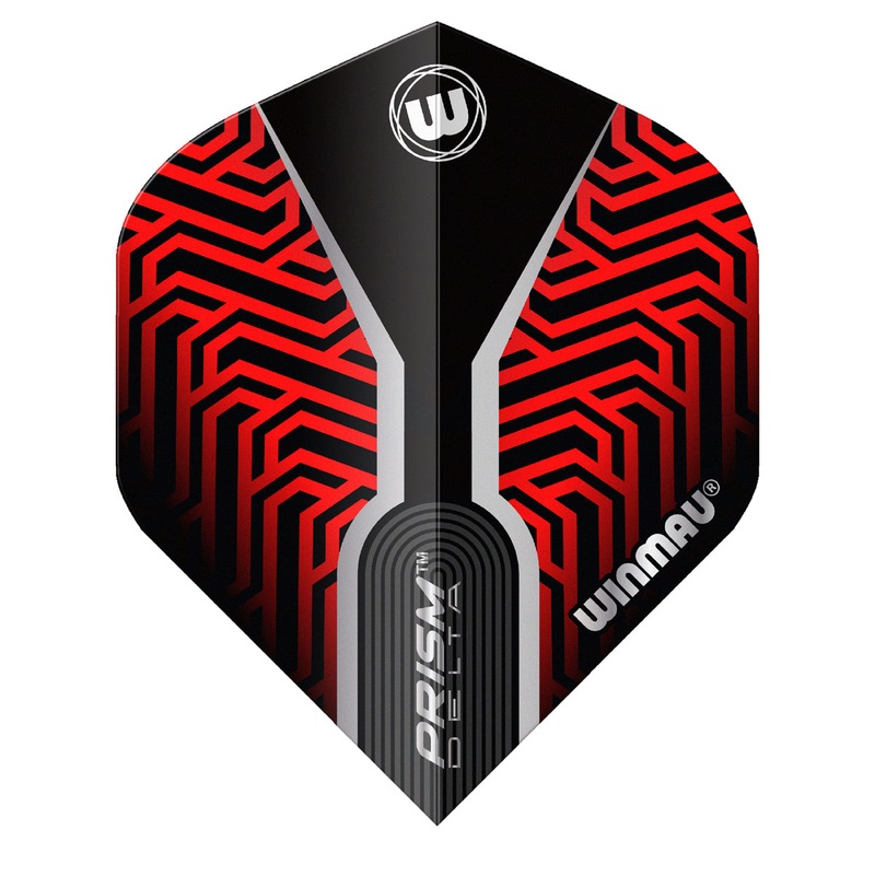 Prism Delta Kairos No2 Dart Flights by Winmau Red