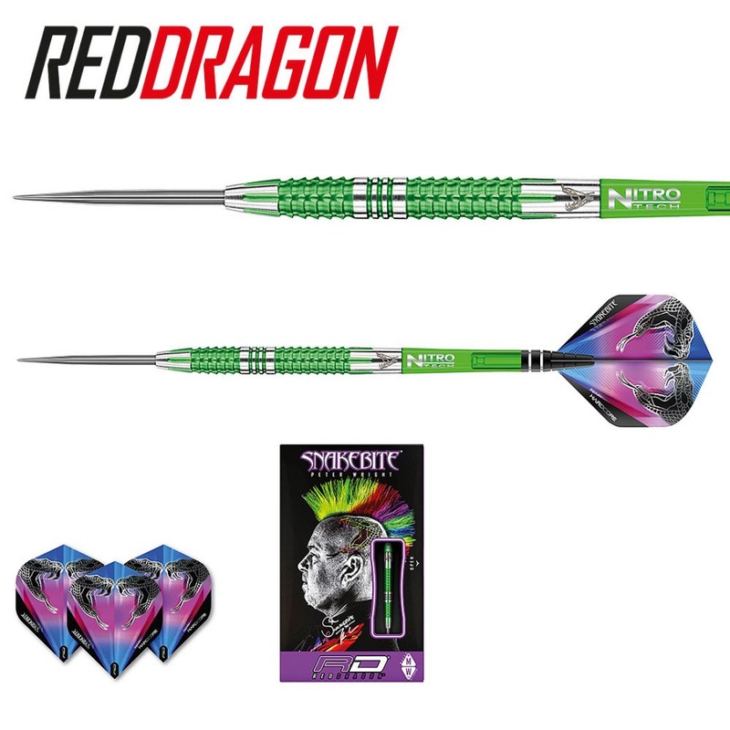 Red Dragon Peter Wright Snakebite Mamba 2 Steel Tip Darts 24 grams