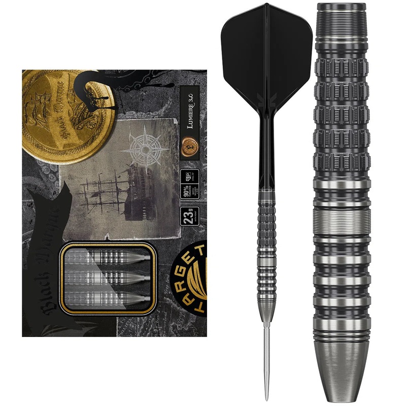 Target Japan Black Marque Lumiere Gen 3 SP 90% Tungsten Steel Tip Darts 21 GRAM