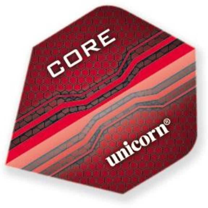 Unicorn Core 75 Standard T90 Red  Dart Flights Red