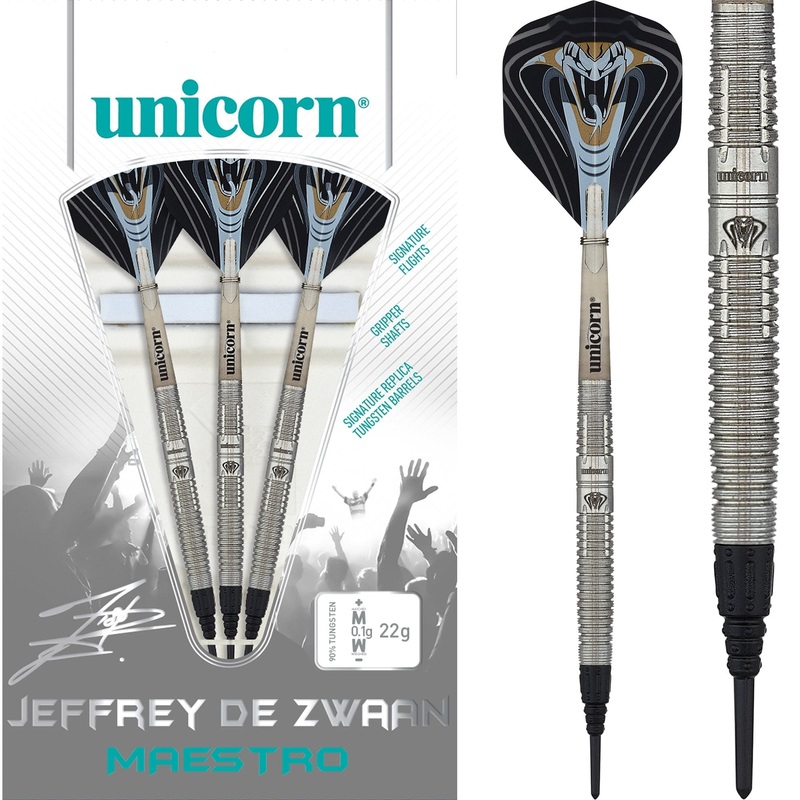 *Unicorn Maestro Darts – Soft Tip – Jeffrey De Zwaan 22g