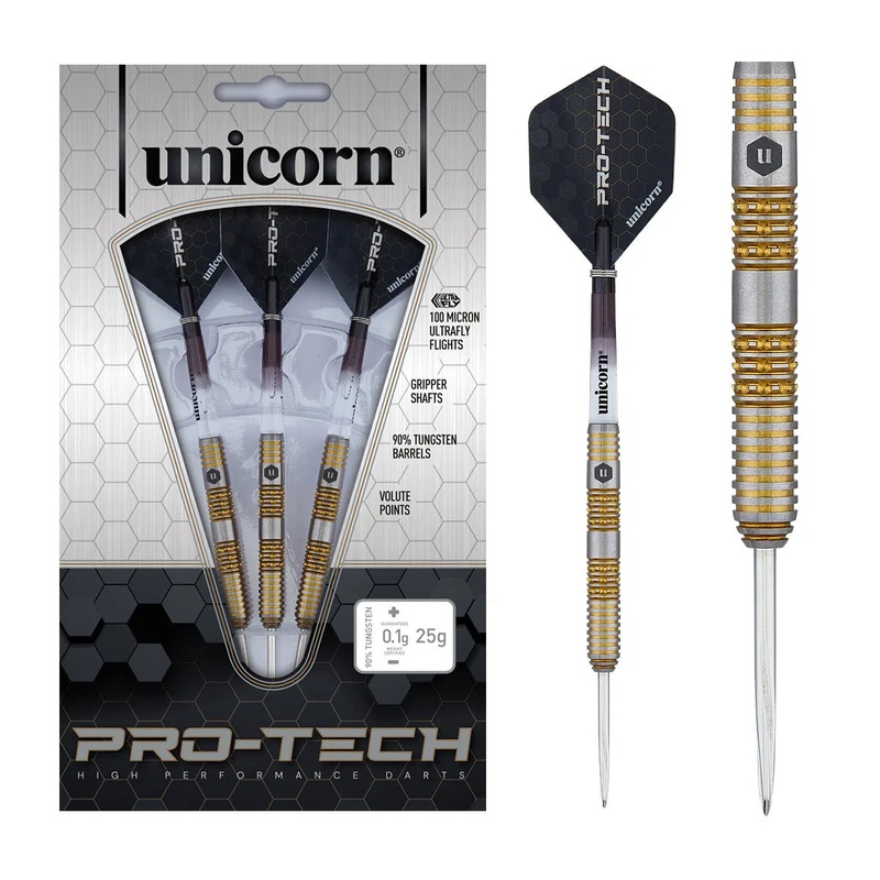 Unicorn Protech Style 6 90% Tungsten Steel Tip Darts 23 GRAM