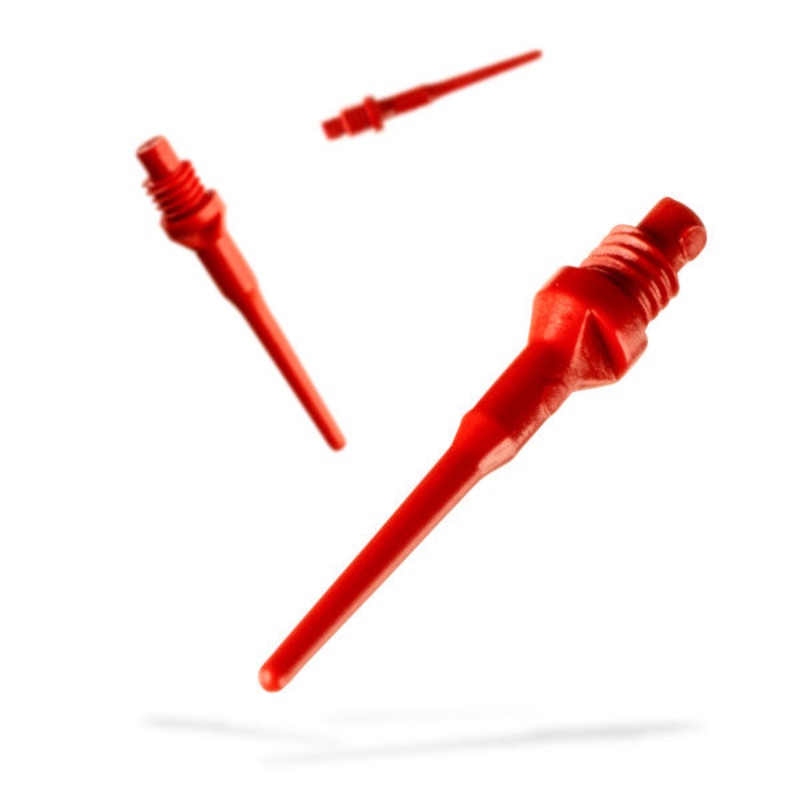 Viper Tufflex Tips II 2BA 100Ct Soft Dart Tips – Red